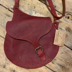 Morgado Red Leather Purse - made in Spain